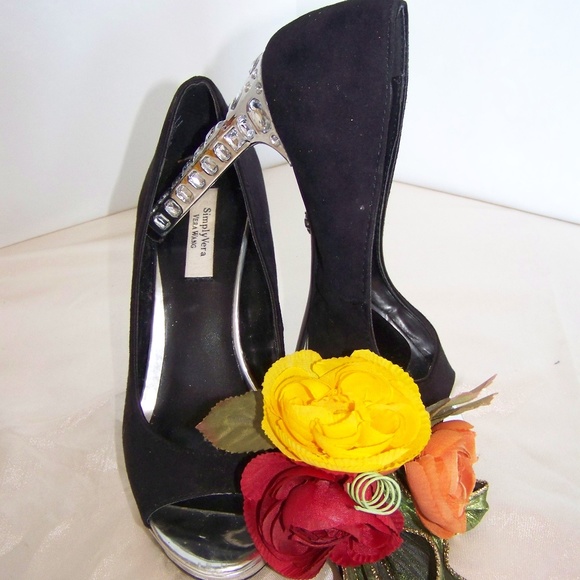 Vera Wang Shoes - Vera Wang, Simply Vera black  stiletto platform